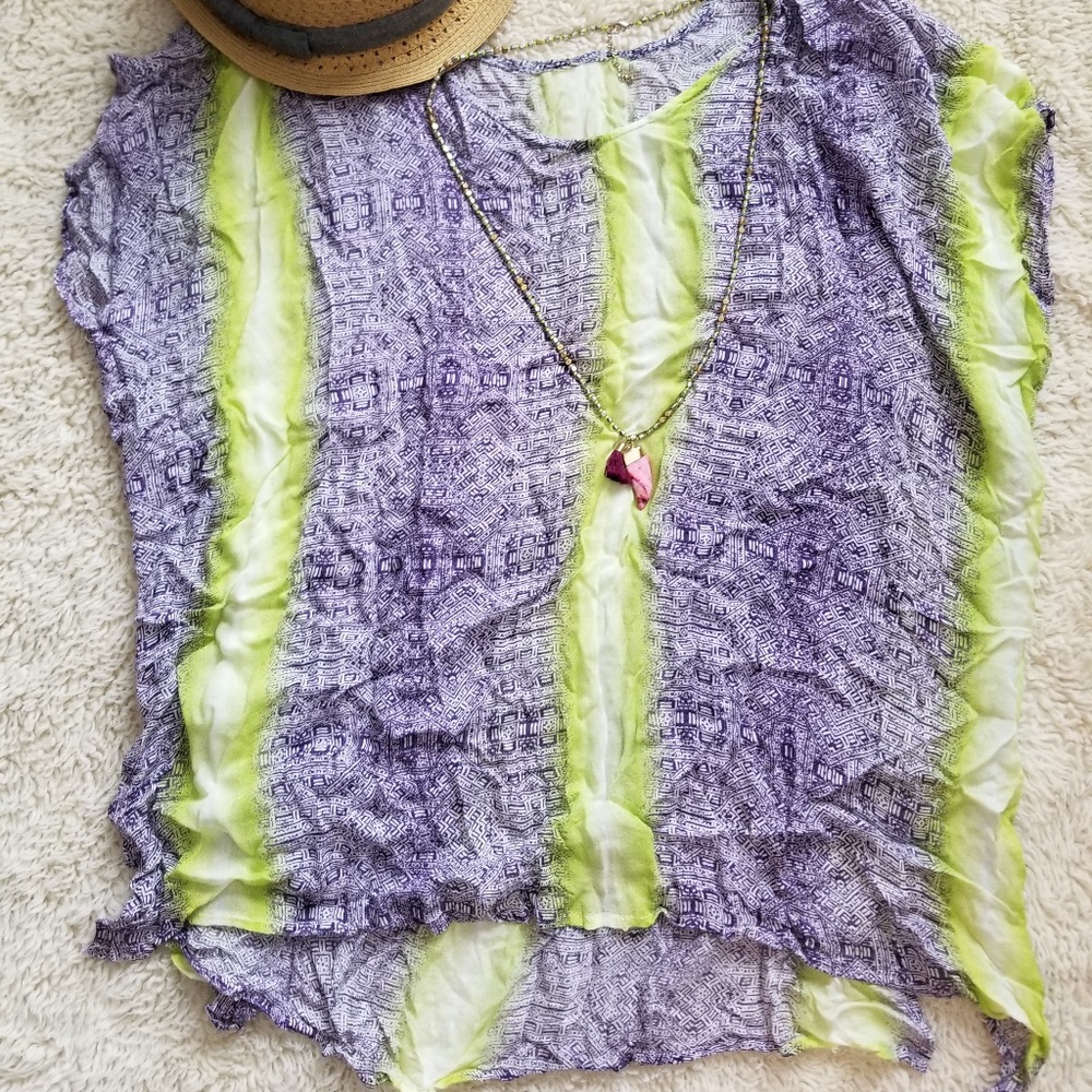 Bright and breezy beach cover up